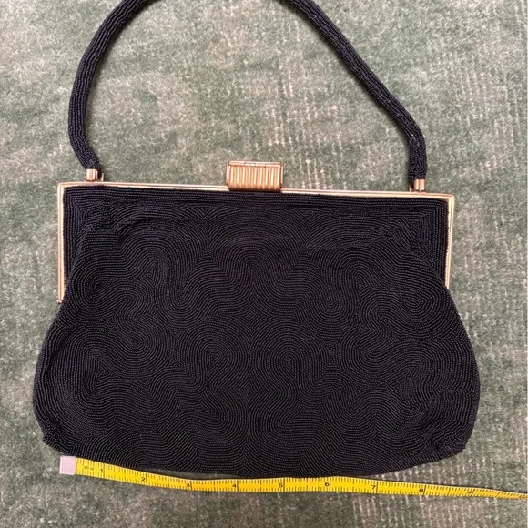 French art deco beaded evening bag made in Paris - Picture 4 of 10